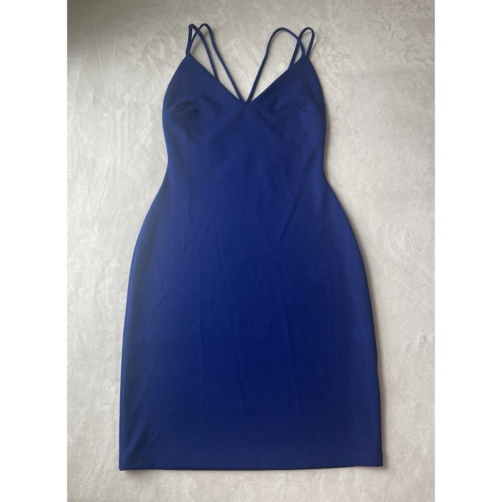 Windsor Strappy Bodycon Sz S Royal Blue Junior's Women's Formal Homecoming Dress